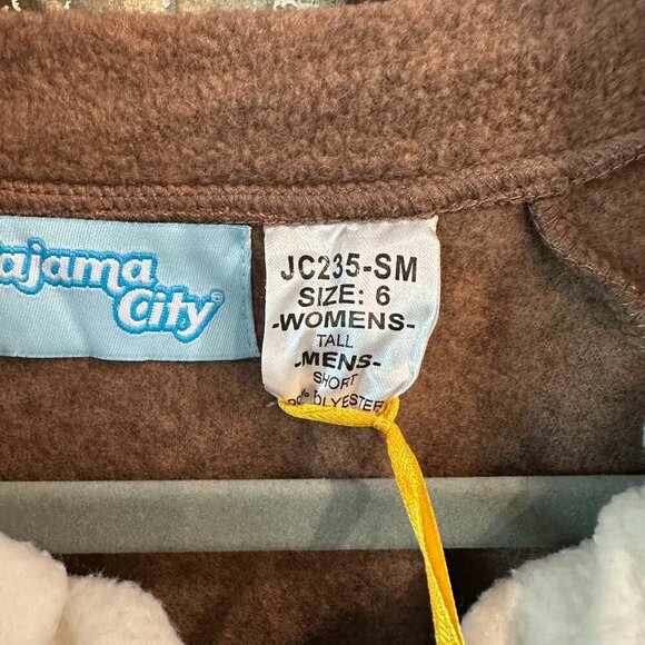 Sock Monkey Adult Footed Pajama Costume – Pajama City Size 6 SM - Picture 6 of 6